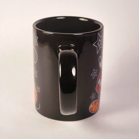 VTG Jerry Leigh Collection Mickey Mouse Newsprint Black Large Coffee Mug Disney - Picture 4 of 6